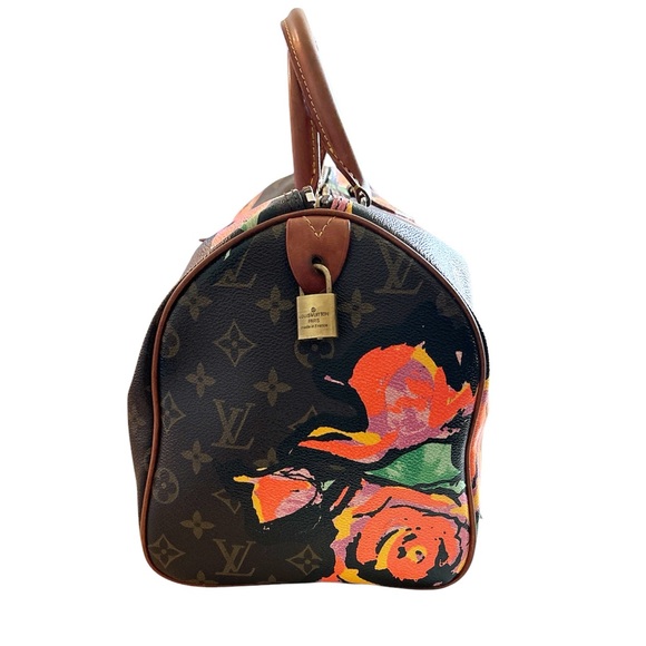 Louis Vuitton STEPHEN SPROUSE Monogram Limited edition Floral Speedy 30 - Picture 4 of 16